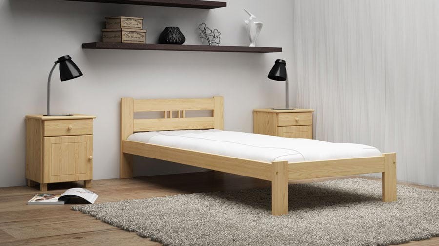 Letto in legno 80x200 Emilia Pino