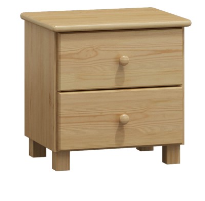 Comodino in legno TINA, colore Pino