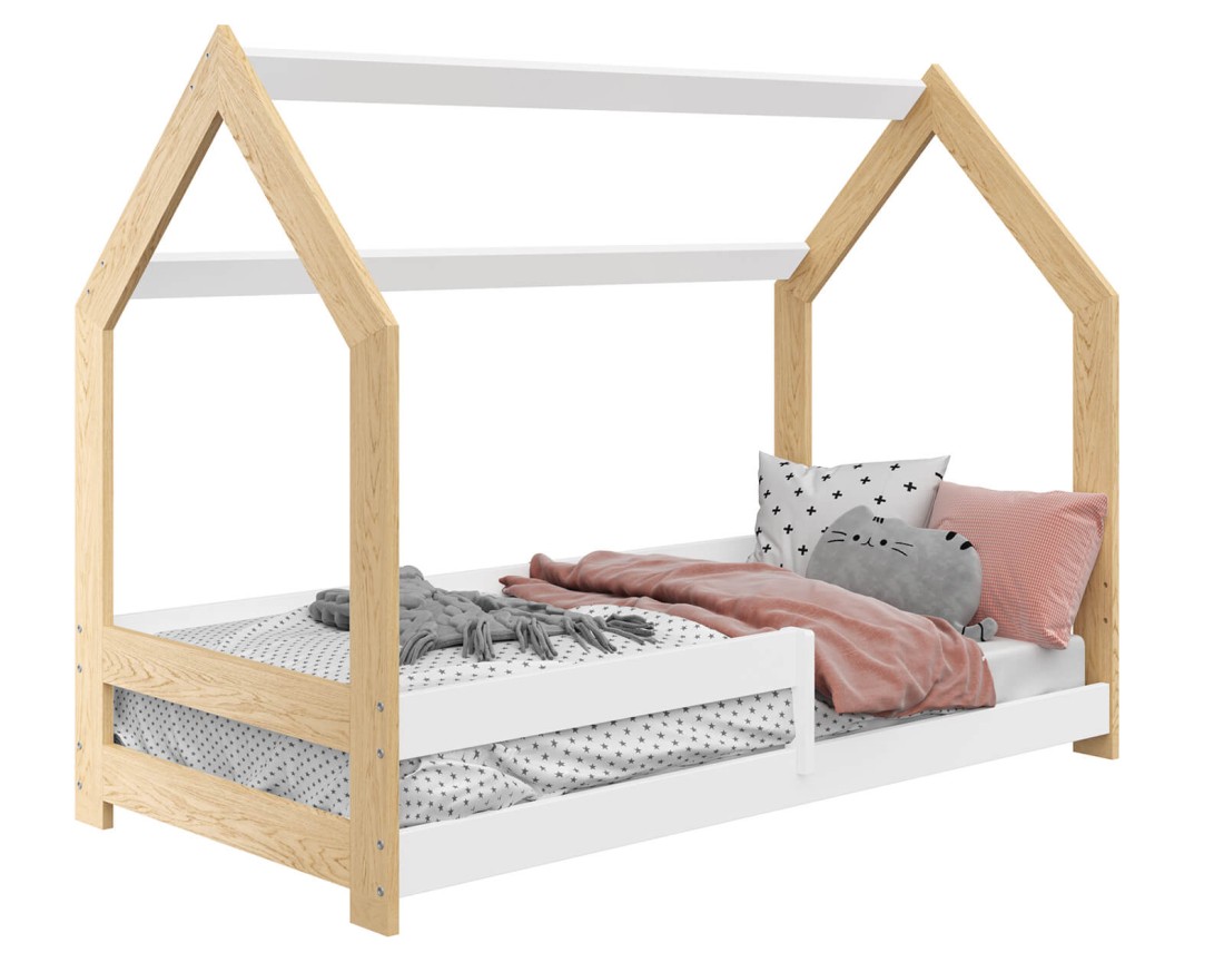 Lettino Montessori 80x160 cm a Casetta Pino e sponde D5