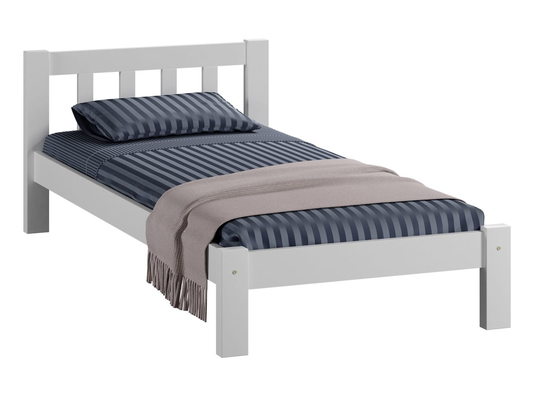 Letto 90x200 Ofelia in pino bianco