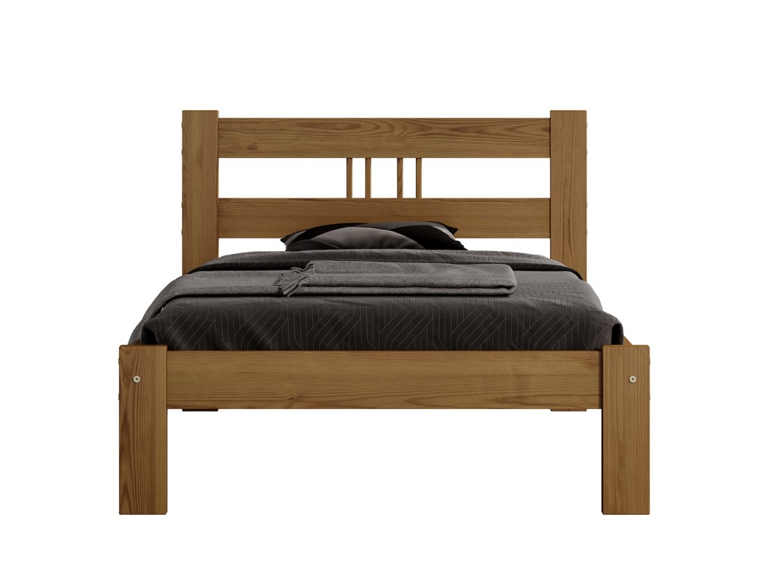 Letto in pino 90x200 Nikola rovere