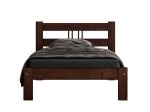 Letto in pino 90x200 Nikola noce
