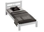 Letto in pino 90x200 Nikola bianco