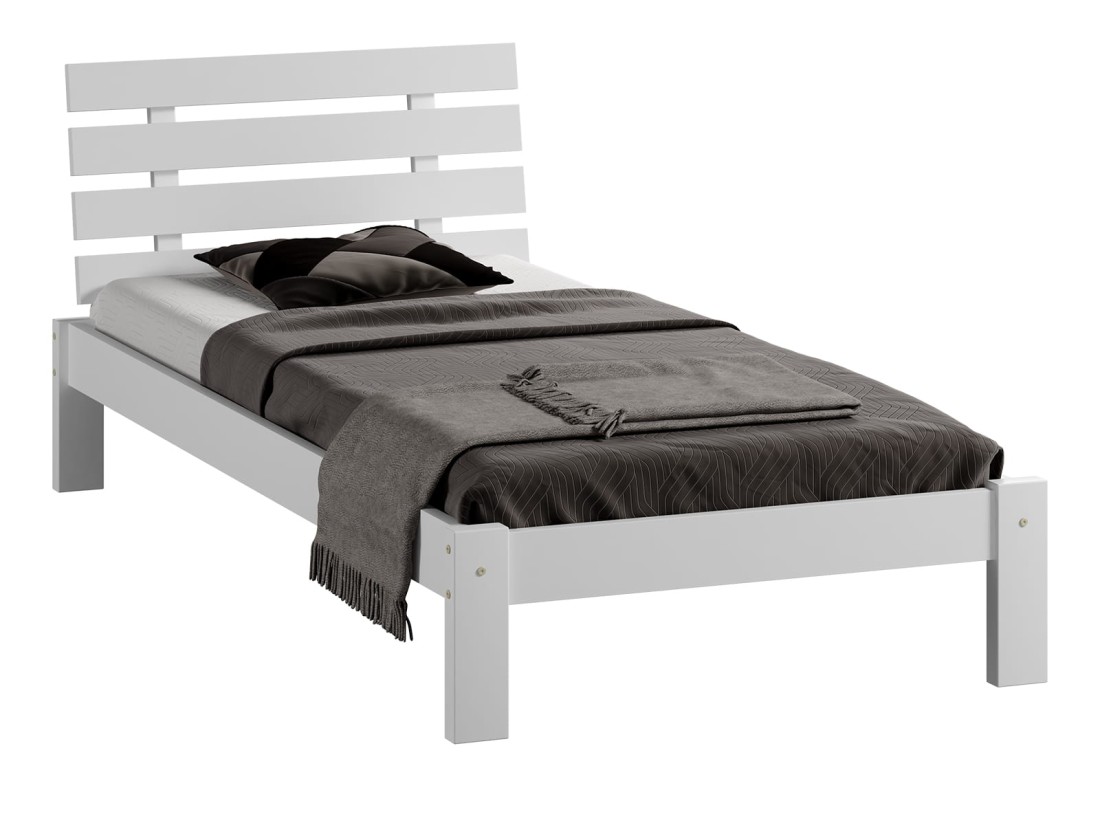 Letto in pino 90x200 Klara bianco
