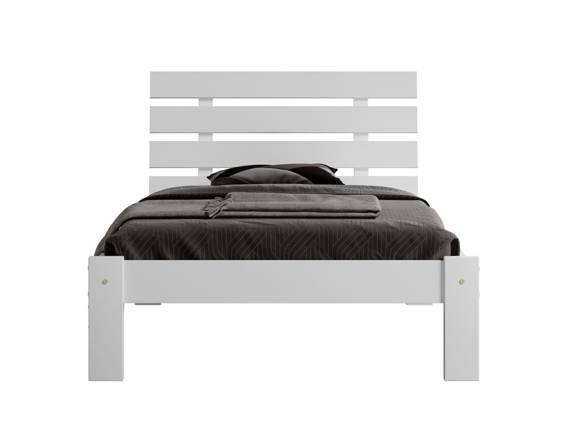 Letto in pino 90x200 Klara bianco