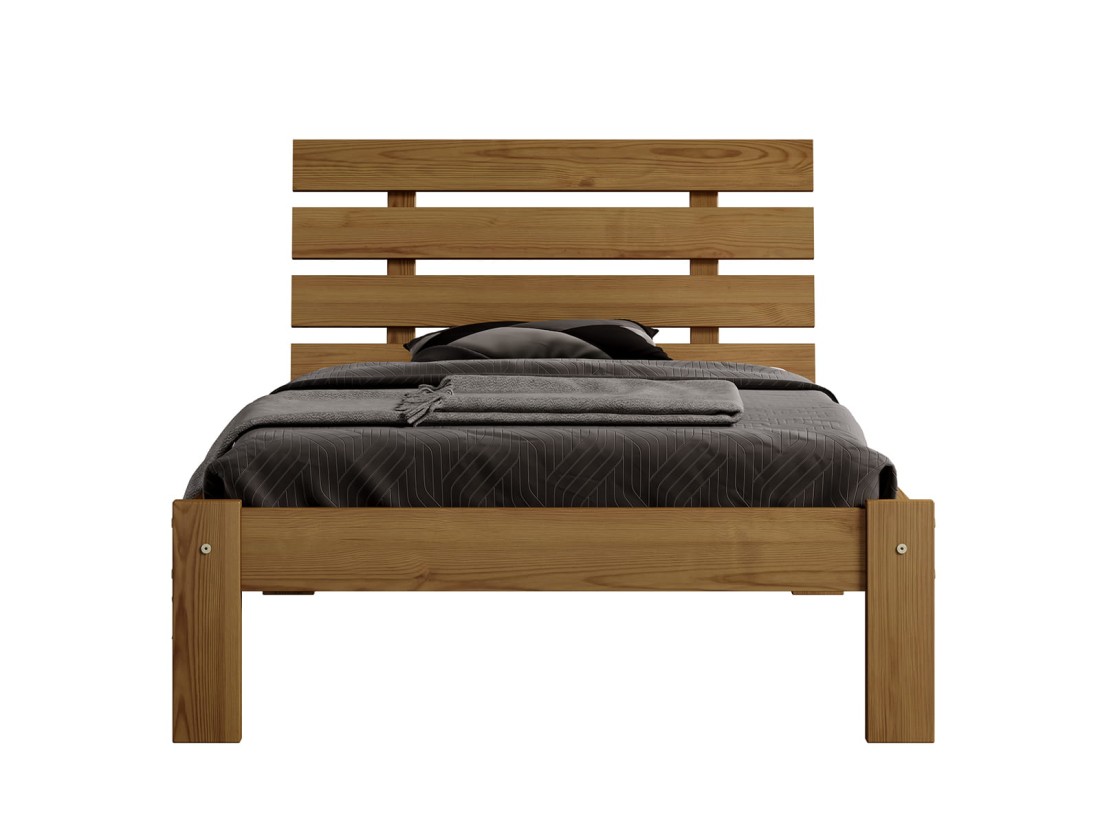 Letto in pino 90x200 Klara rovere