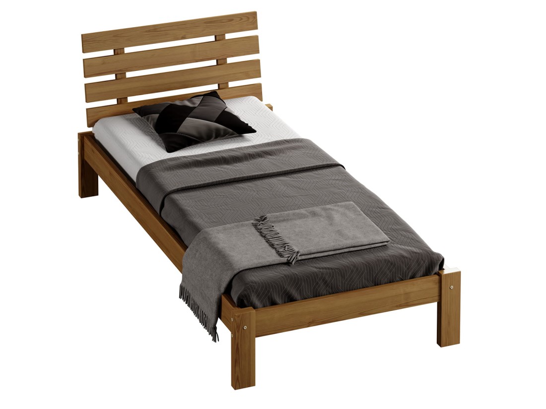 Letto in pino 90x200 Klara rovere