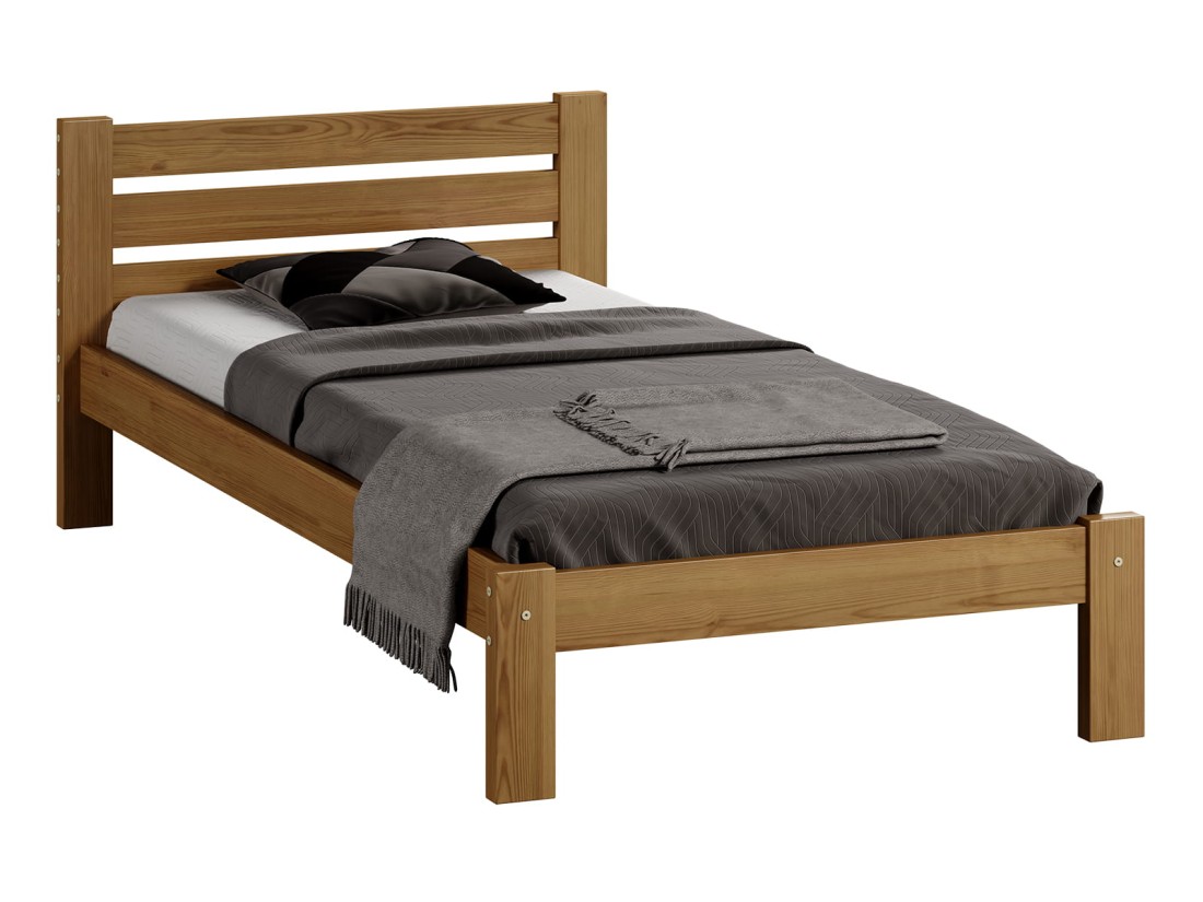 Letto in pino Azja 90x200 rovere