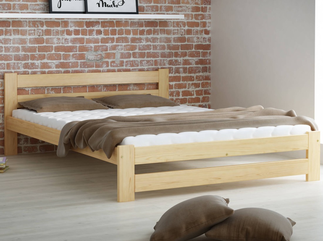 Letto in legno 120x200 Kada eco pino