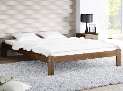 Letto in legno 120x200 Irys eco noce