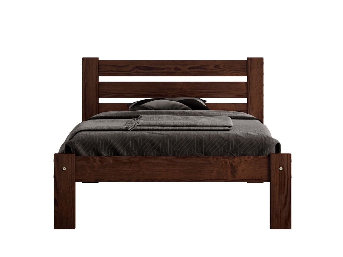 Letto 90x200 in pino Azja NOCE