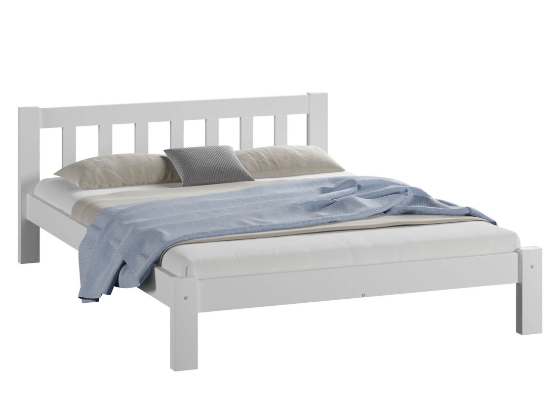 Letto 160x200 Ofelia in pino bianco
