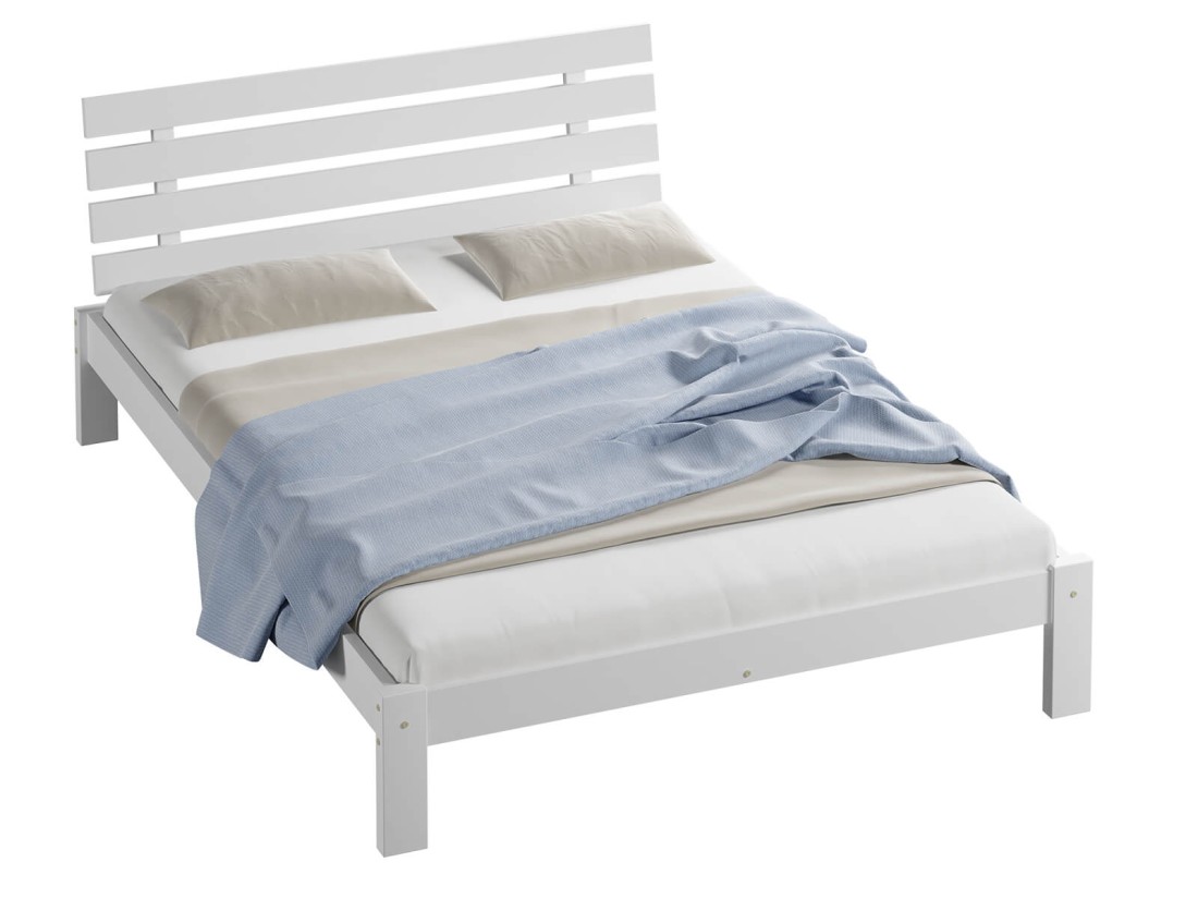 Letto in pino 140x200 Klara bianco