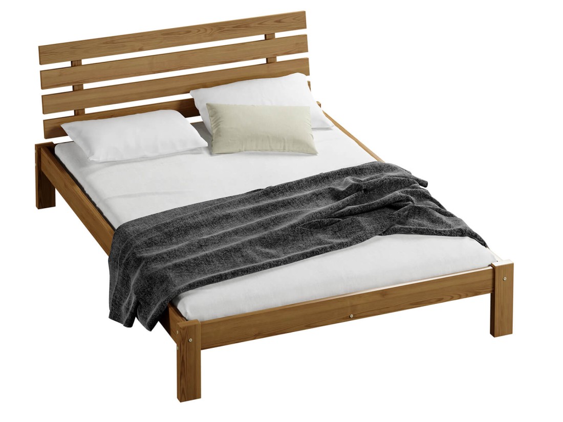 Letto in pino 120x200 Klara rovere
