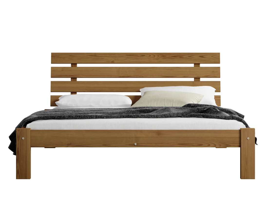 Letto in pino 140x200 Klara rovere