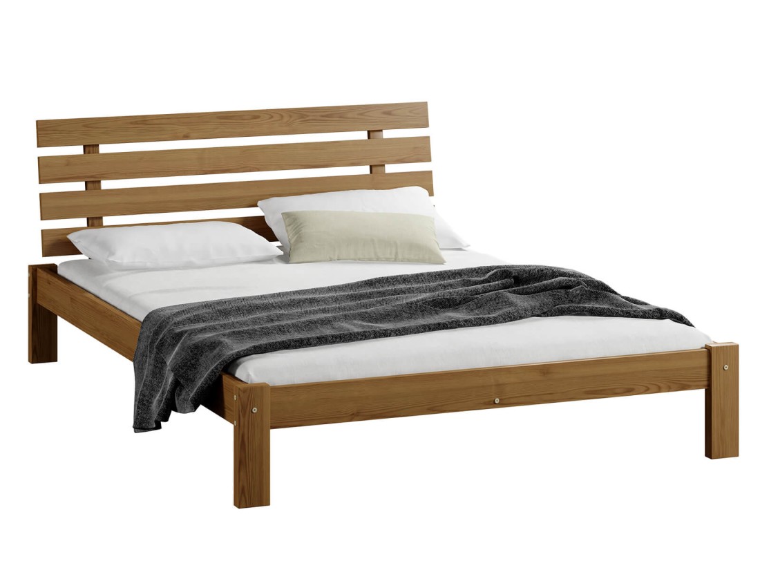 Letto in pino 160x200 Klara rovere
