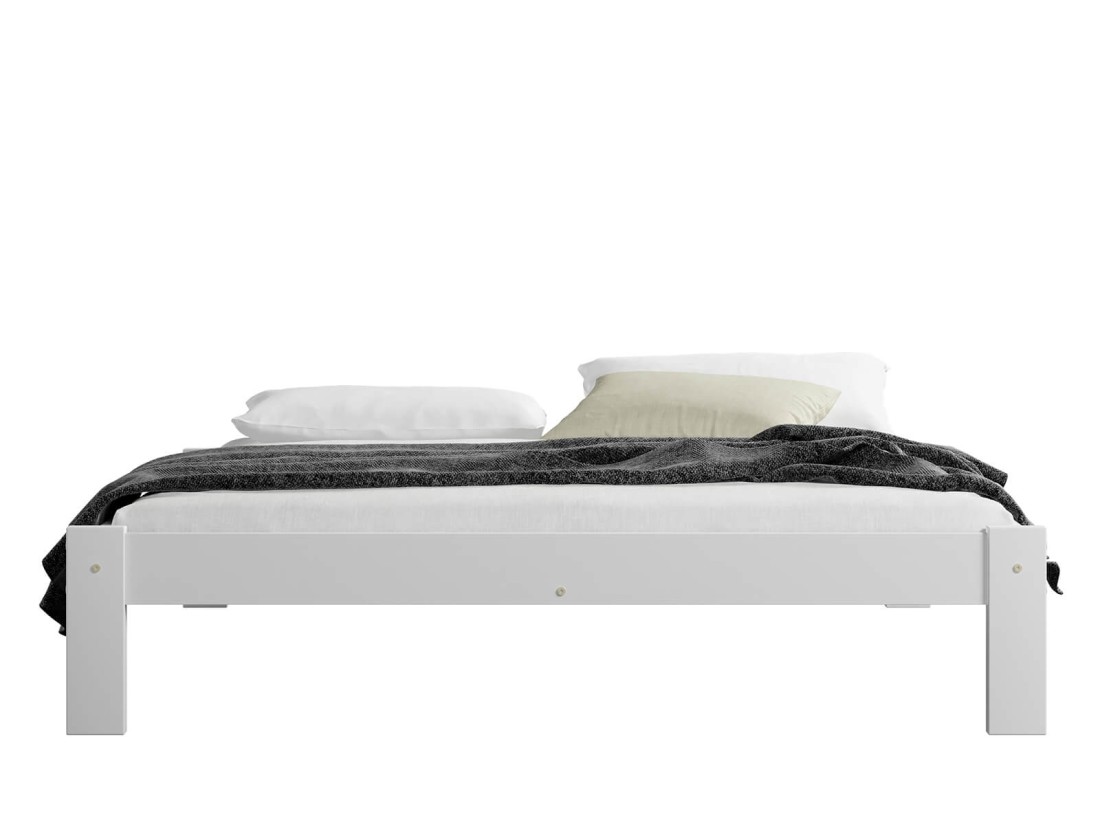 Letto 160x200 Liliana in pino bianco