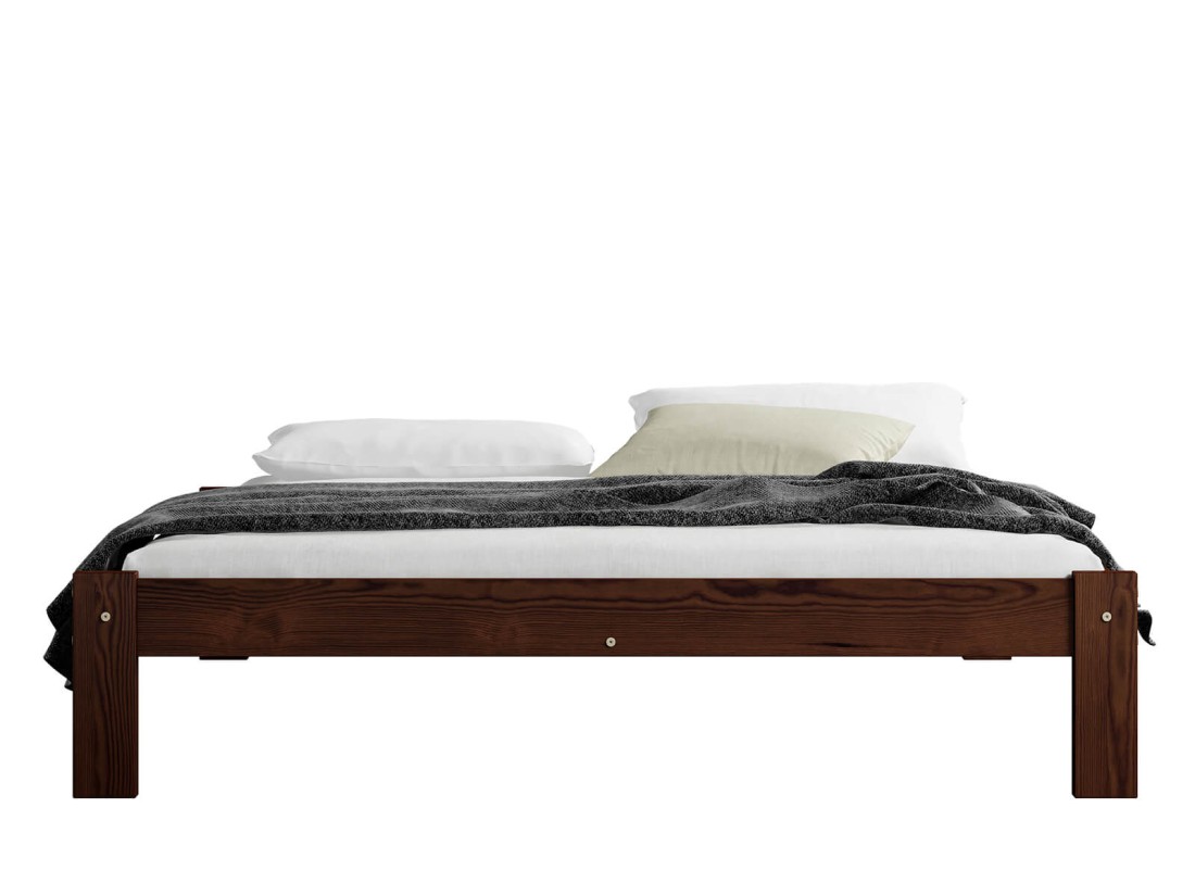 Letto in pino 140x200 Liliana noce