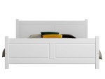 Letto 140x200 in legno Lena bianco