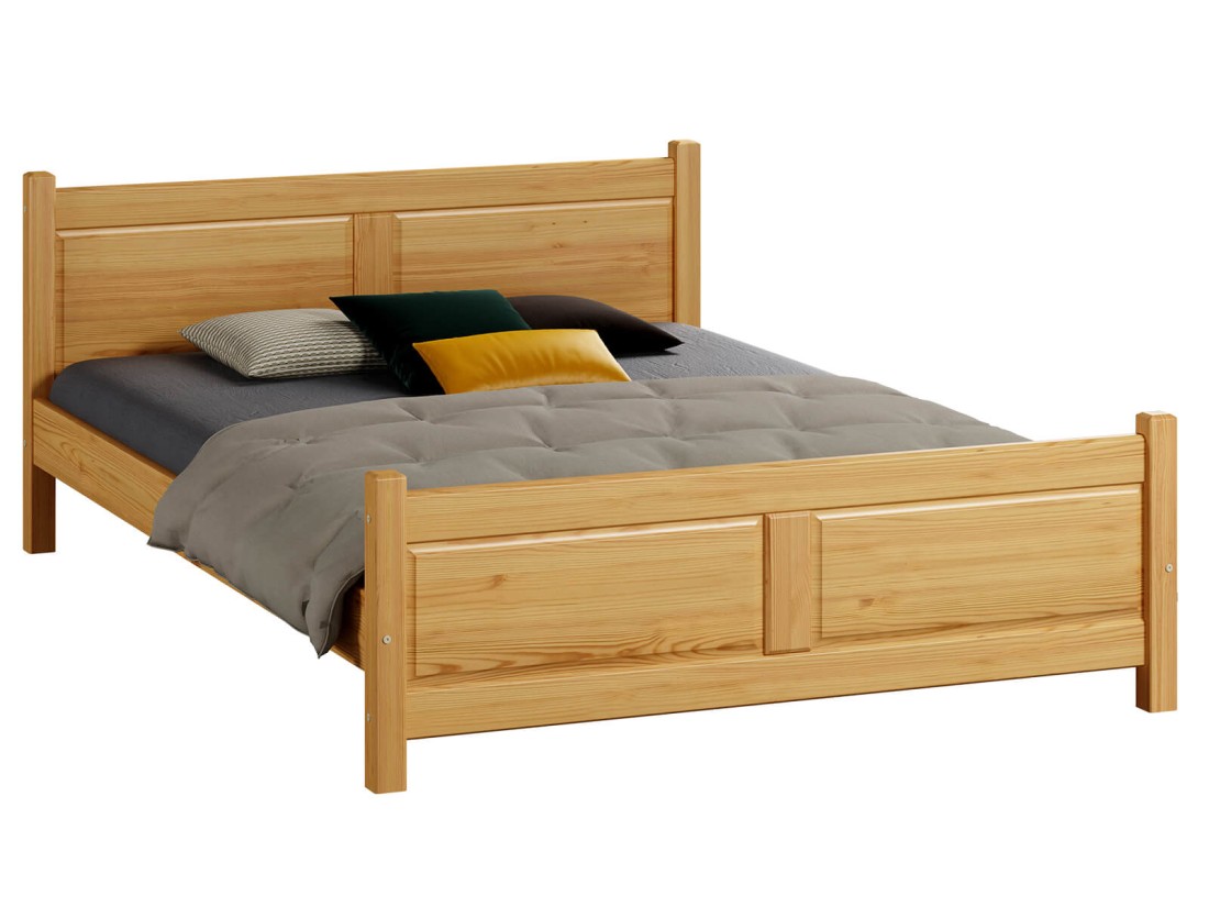 Letto in legno 160x200 Lena ontano