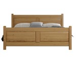 Letto in legno 140x200 Lena rovere