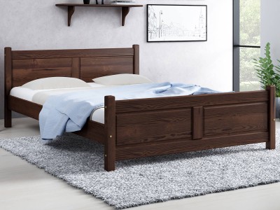 Letto in legno 120x200 Lena noce