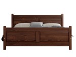 Letto in legno 140x200 Lena noce