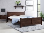 Letto in legno 140x200 Lena noce