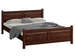 Letto in legno 160x200 Lena noce