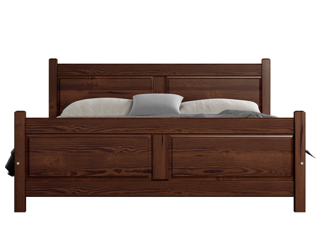 Letto in legno 180x200 Lena noce