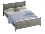 Letto in legno 140x200 Lena grigio