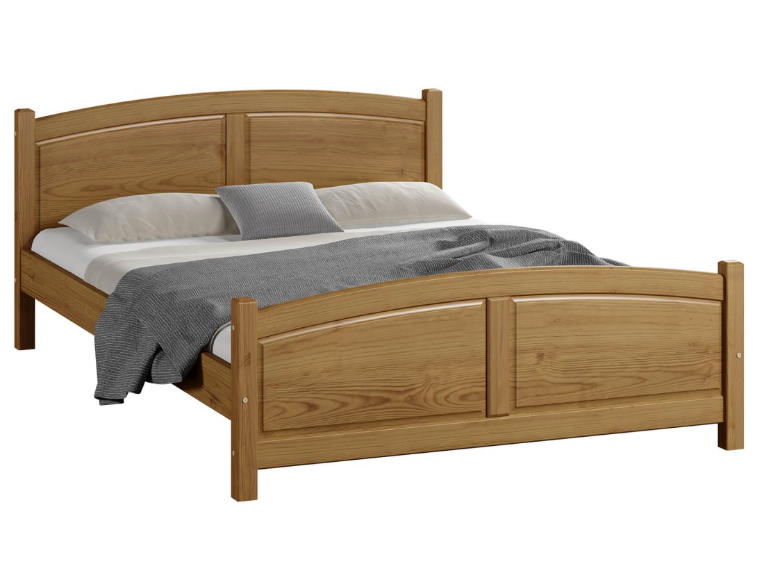 Letto in legno 180x200 Mela rovere