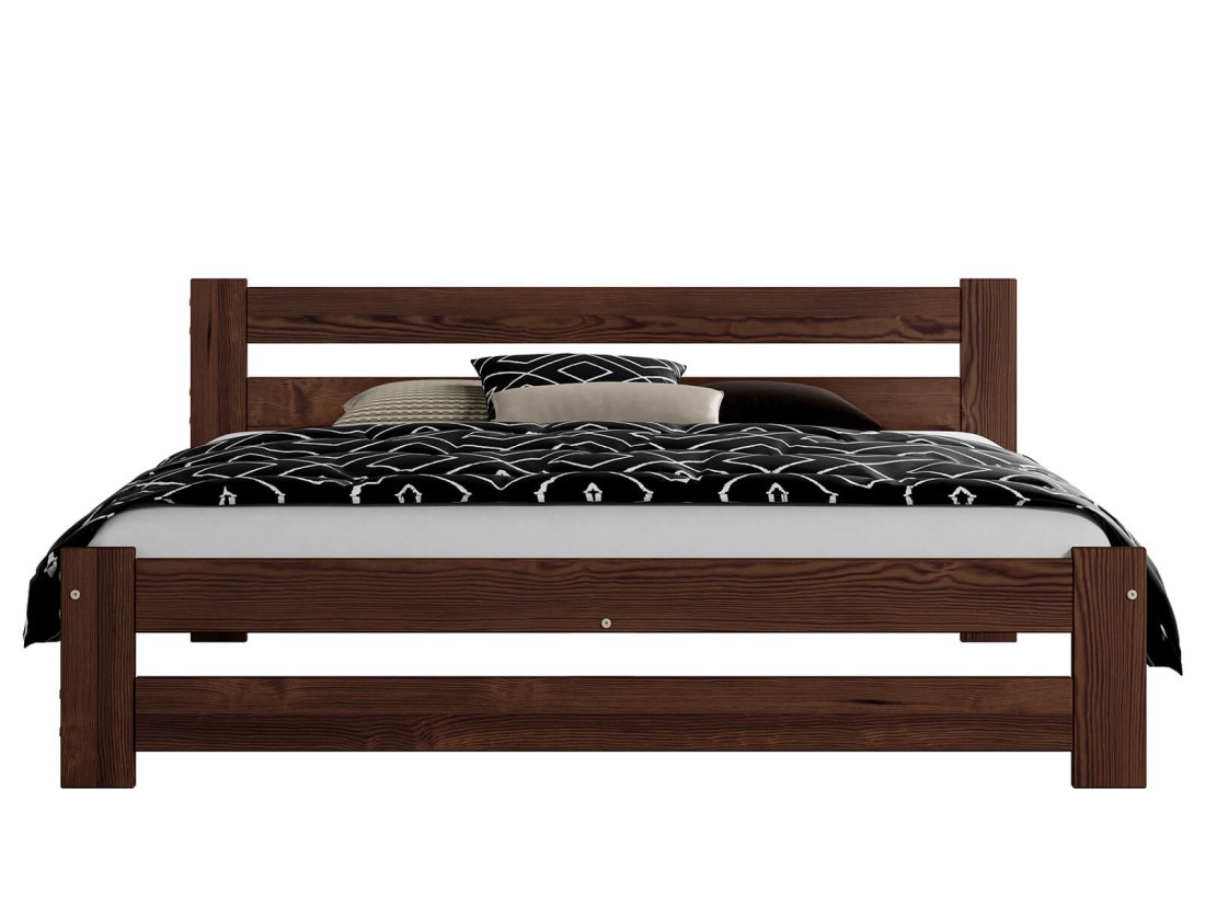 Letto in legno 160x200 Kada noce