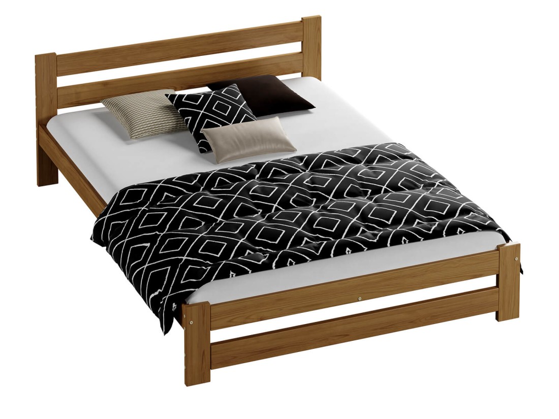 Letto in legno 140x200 Kada eco Rovere