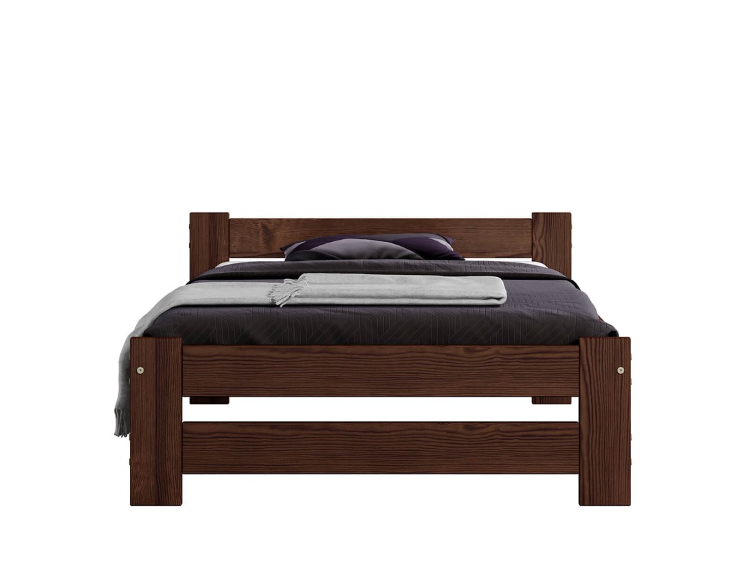 Letto in legno 90x200 Inter eco noce