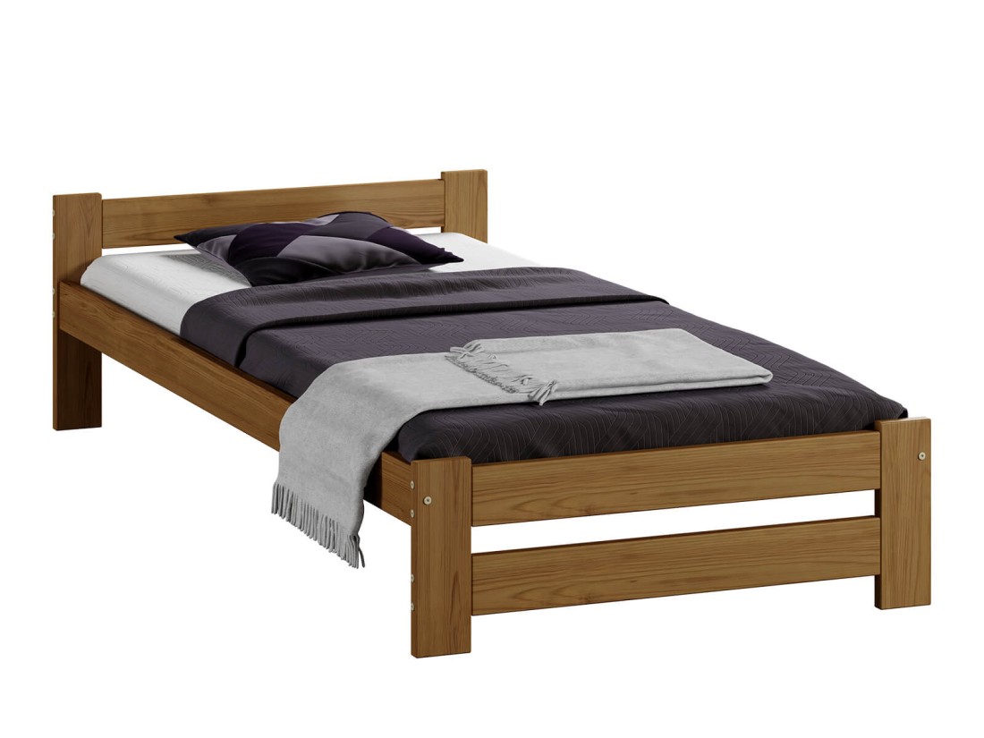 Letto in legno 90x200 Inter rovere