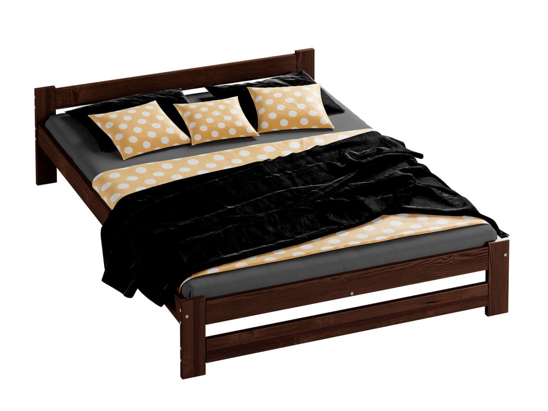 Letto in legno 120x200 Inter eco noce
