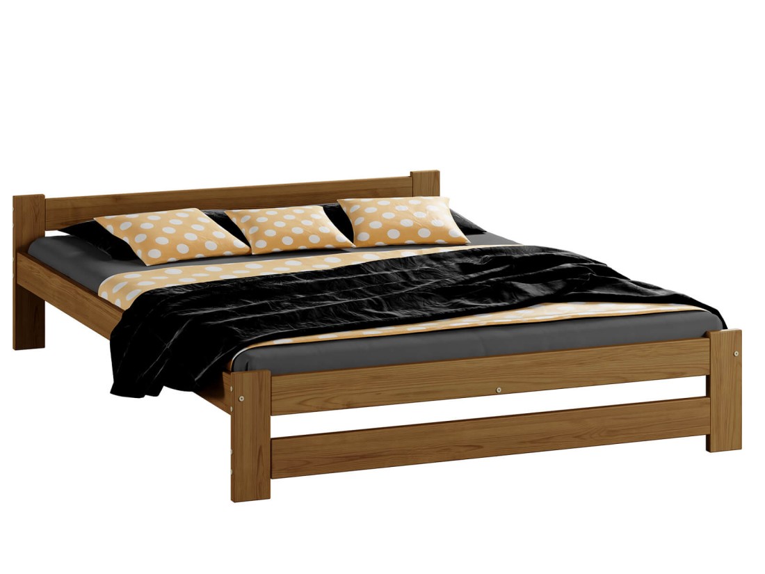 Letto in legno 120x200 Inter eco Rovere