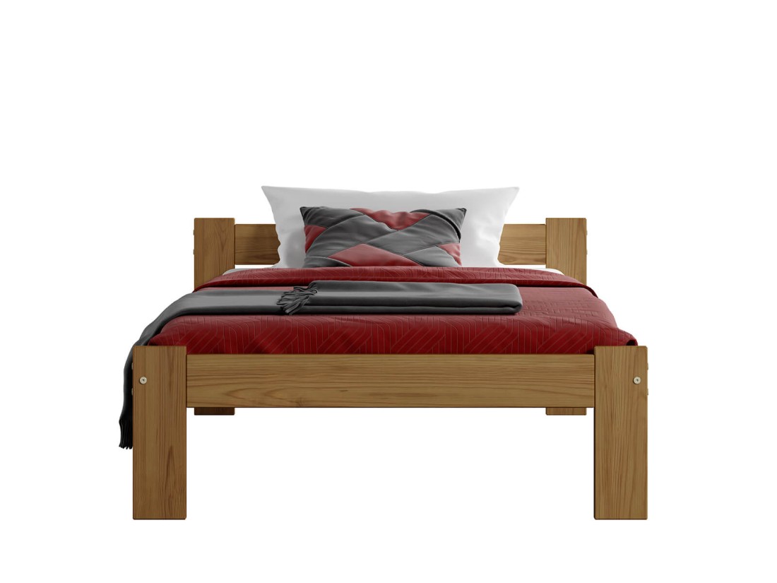 Letto in legno 90x200 Naba eco rovere