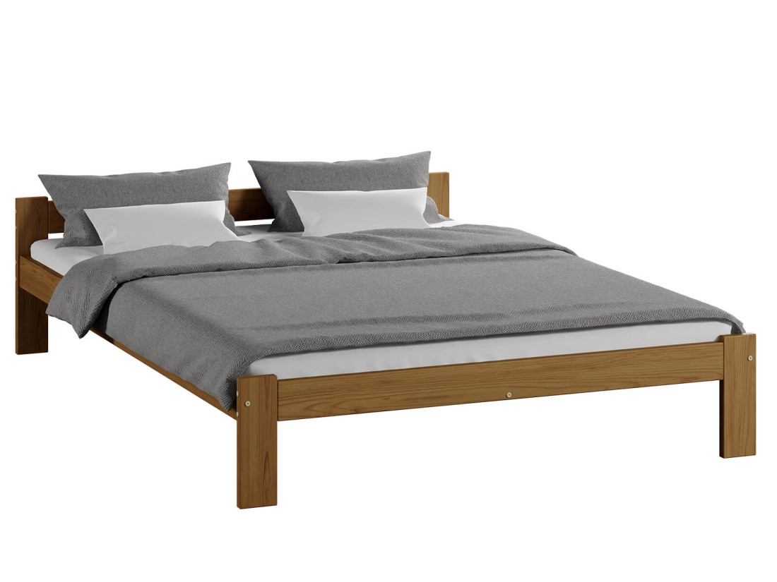 Letto in legno 120x200 Naba eco Rovere