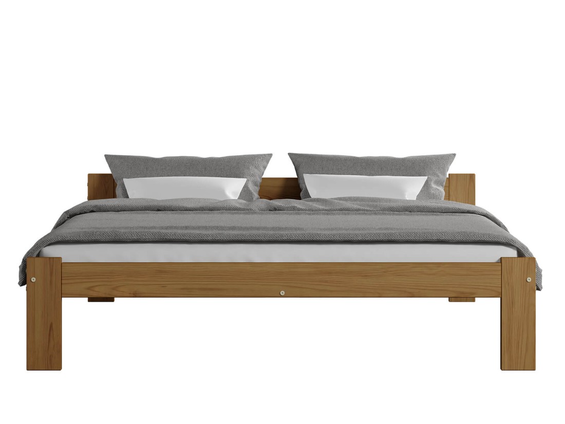 Letto in legno 120x200 Naba eco Rovere