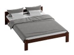 Letto in legno 140x200 Naba eco noce