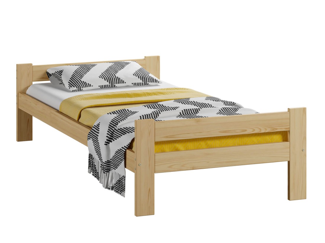 Letto in legno 90x200 Prima eco pino