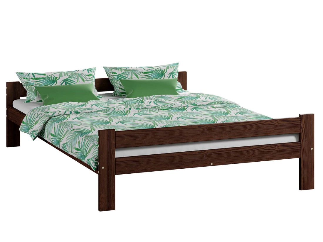 Letto in legno 120x200 Prima eco noce