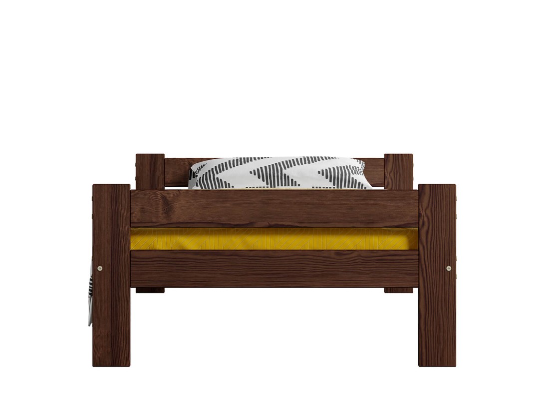 Letto in legno 90x200 Prima eco noce
