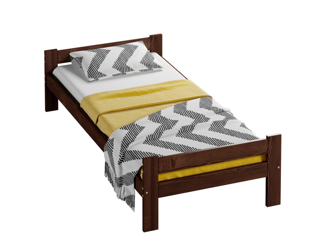 Letto in legno 90x200 Prima eco noce