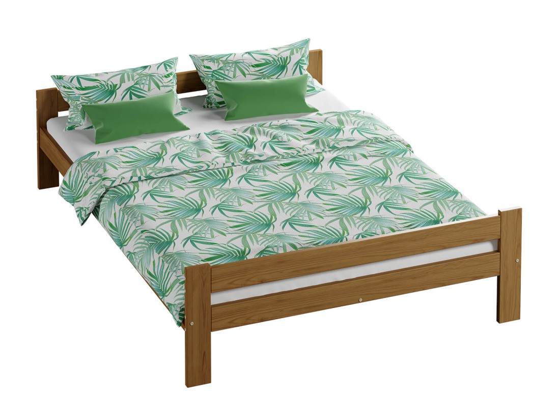 Letto in legno 120x200 Prima eco Rovere