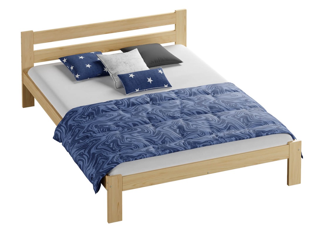 Letto 160x200 in legno Mato non verniciato