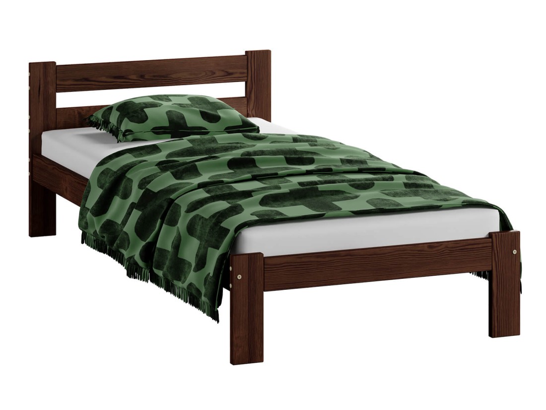 Letto in legno 90x200 Mato eco noce