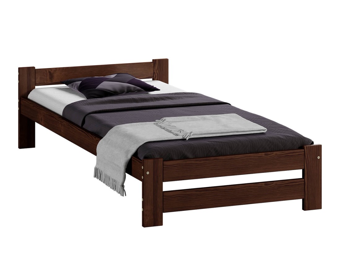 Letto in legno 80x200 Inter eco noce